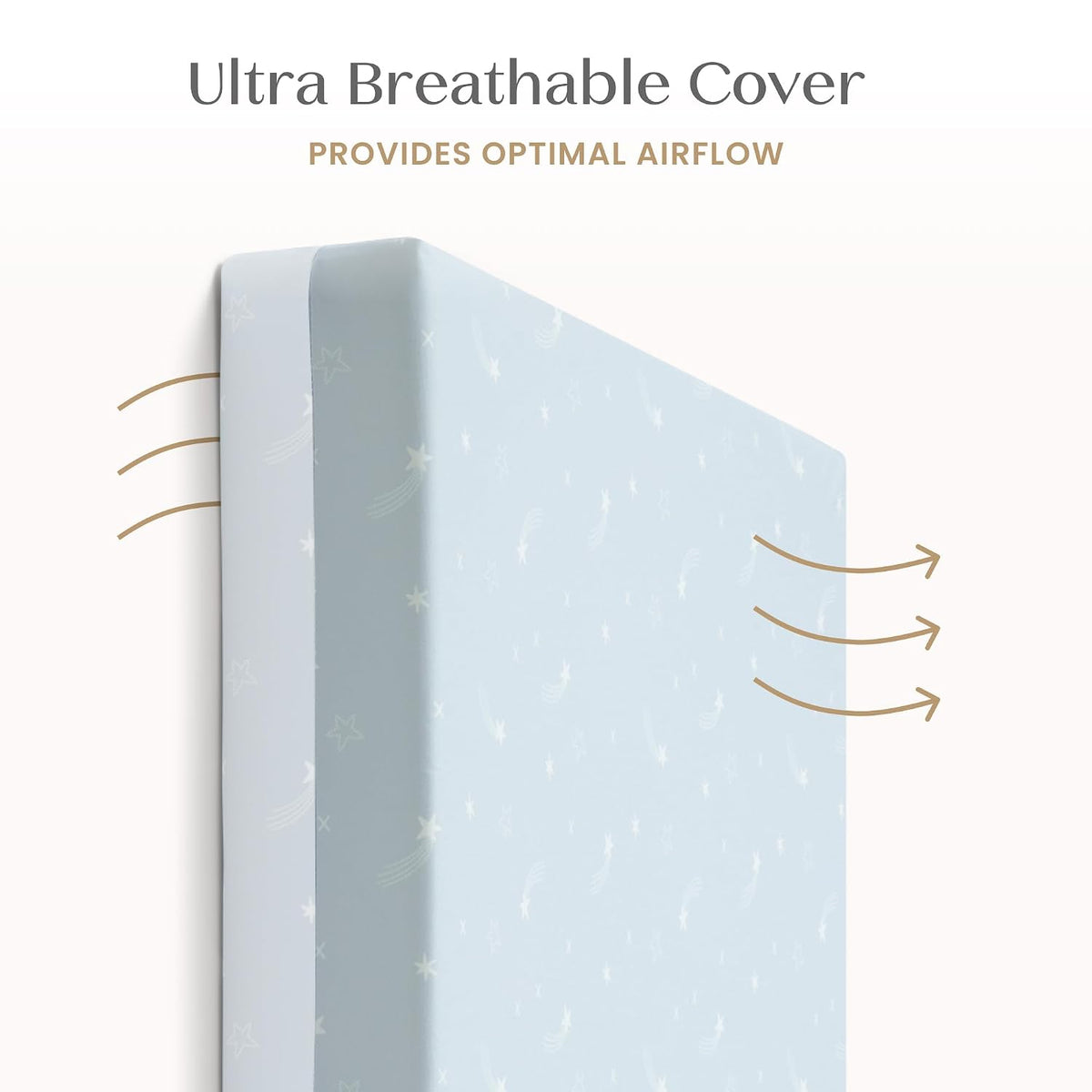 New Delta Children Refresh 2-Stage Crib Mattress with Waterproof Cover (Blue) - Kidsy