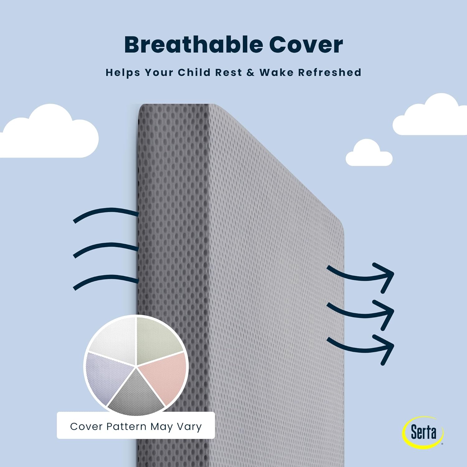 New Delta Children Serta Perfect Start Breathable Limited Two - Stage Crib and Toddler Mattress (52"L x 28"W x 5"Th) - Kidsy