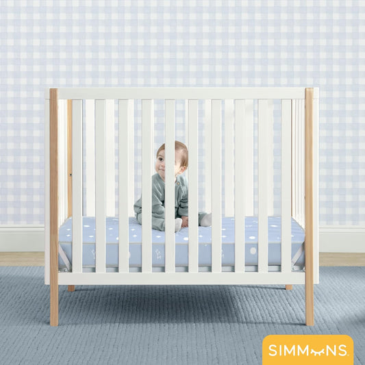 New Delta Children Simmons Kids Soothing Nights 3 - inch Mini/Portable Crib Mattress - Kidsy