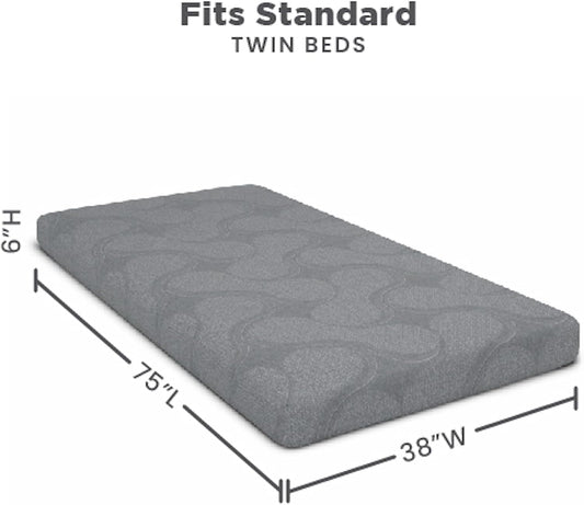 New Delta Children Snooze 6 inch Memory Foam Mattress (Twin) - Kidsy