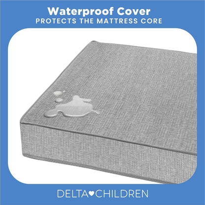 New Delta Children Sweet Beginnings 2-Stage Crib Mattress (Grey) - Kidsy