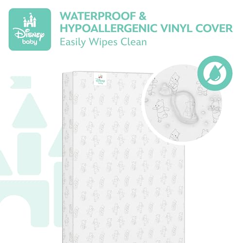 New Delta Children Winnie the Pooh Crib & Toddler Mattress - 52"L x 27.5"W - Kidsy