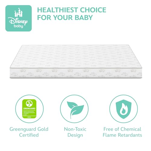 New Delta Children Winnie the Pooh Crib & Toddler Mattress - 52"L x 27.5"W - Kidsy