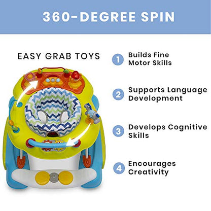 New Delta Discover & Play Walker (Blue/Green) - Kidsy