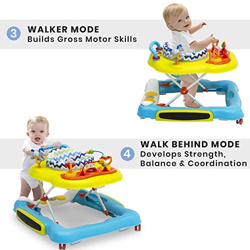 New Delta Discover & Play Walker (Blue/Green) - Kidsy
