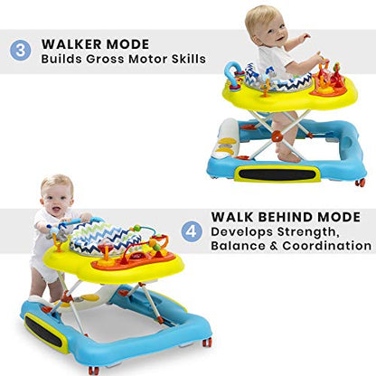 New Delta Discover & Play Walker (Blue/Green) - Kidsy