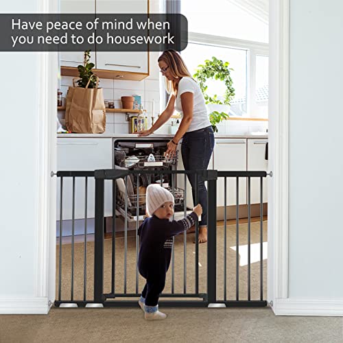 New Derson 29.93" - 51.5" Extra Wide Baby Gate for Stairs and Doorways - Kidsy