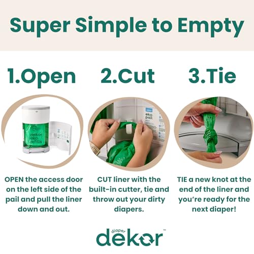 New Diaper Dekor Eko Classic Diaper Pail Refill 2 pack - Kidsy
