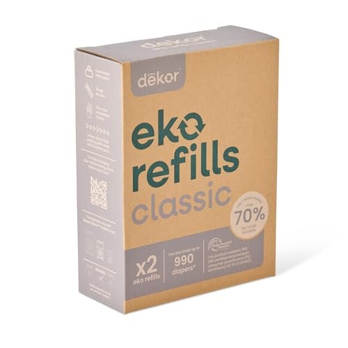 New Diaper Dekor Eko Classic Diaper Pail Refill 2 pack - Kidsy