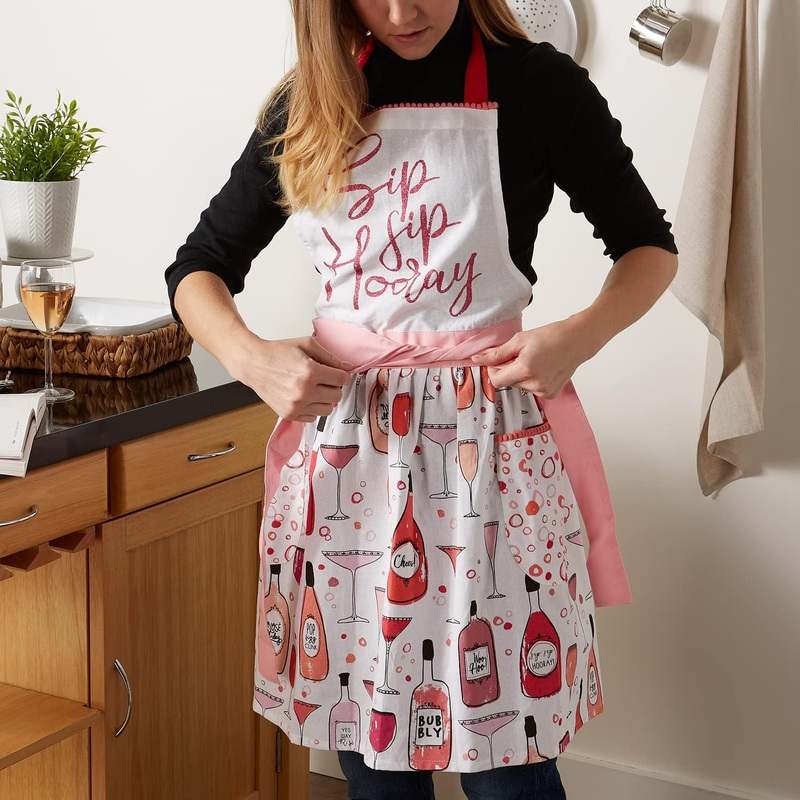 New DII Pop Fizz Home Collection Apron (Sip Sip Hooray) - Kidsy