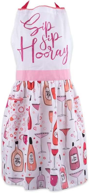 New DII Pop Fizz Home Collection Apron (Sip Sip Hooray) - Kidsy