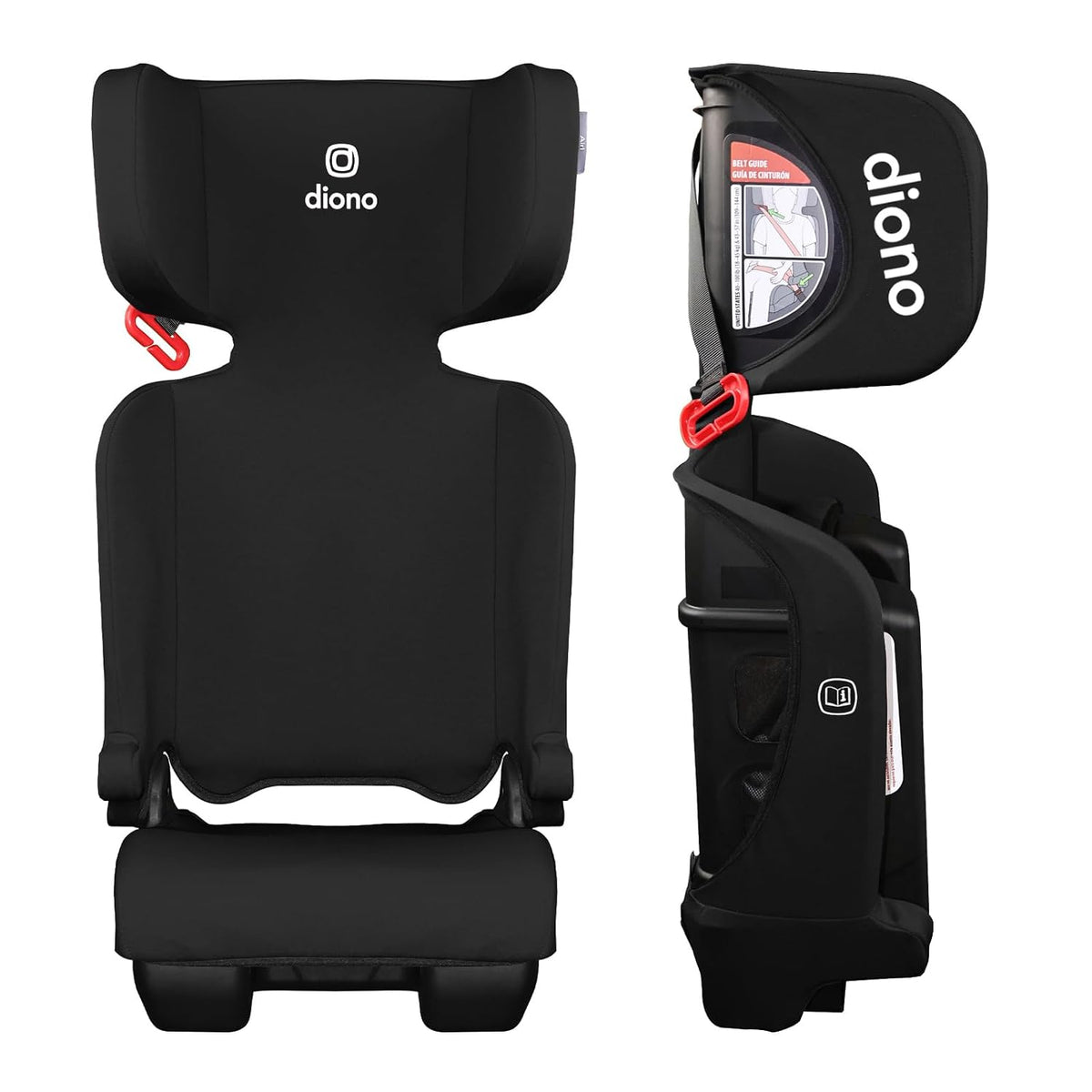 New Diono Airi Lightweight High Back Booster Seat (Black) - Kidsy