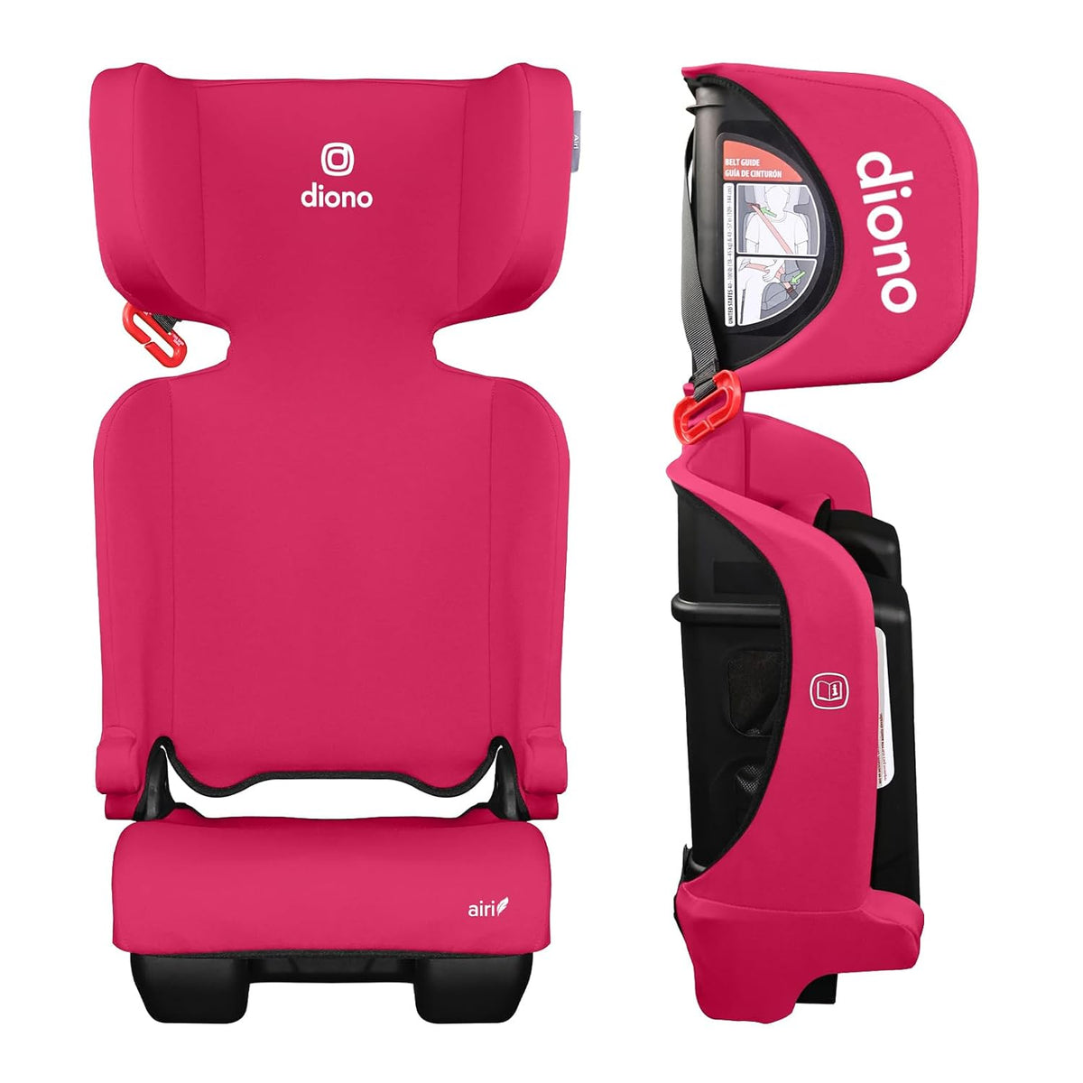 New Diono Airi Lightweight High Back Booster Seat (Pink) - Kidsy