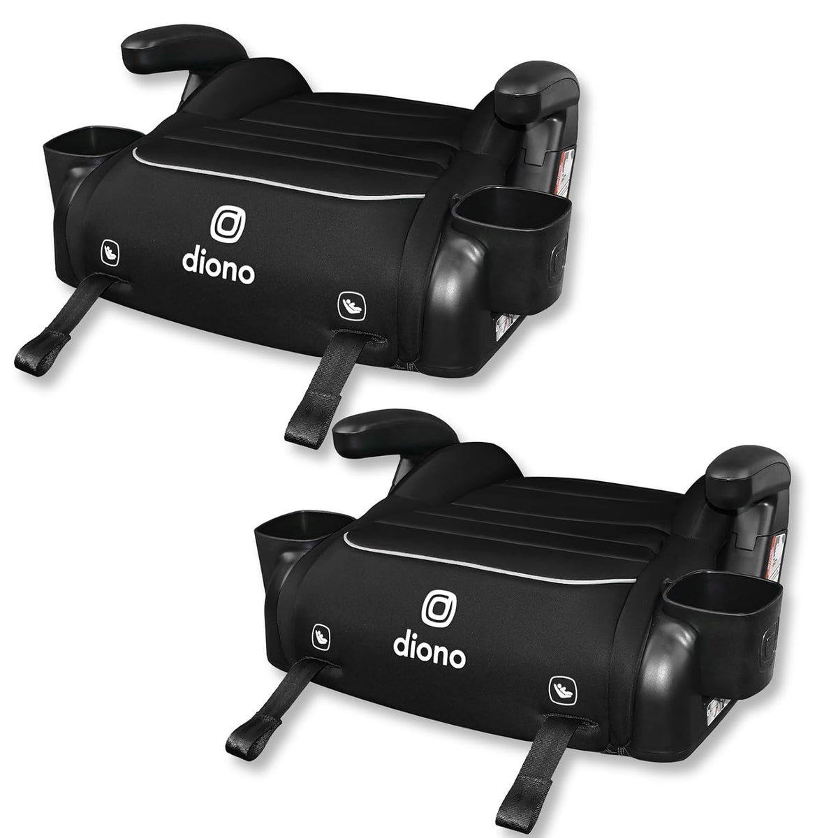 New Diono Connect3 RXT Backless Booster Car Seat 2-Pack (Black Storm) - Kidsy