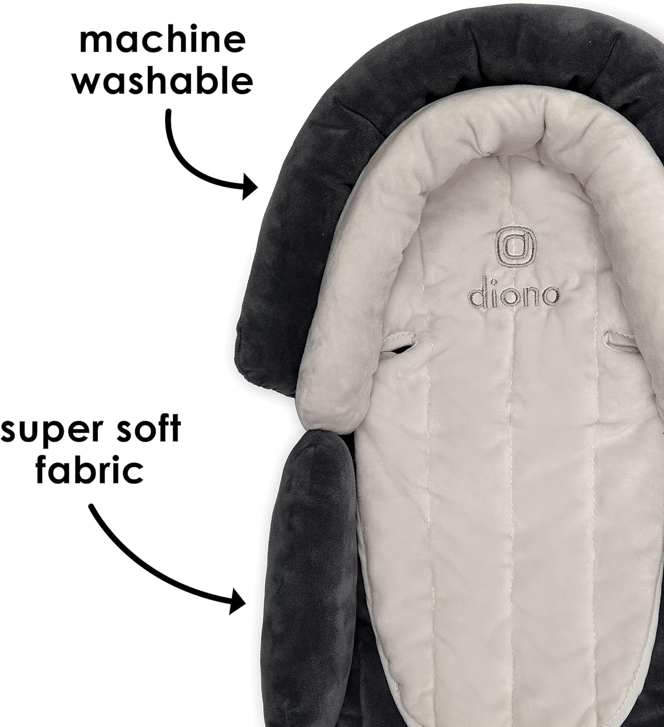 New Diono Cuddle Soft® 2 - in - 1 Head Support with Chest Pads (Gray/Arctic) - Kidsy