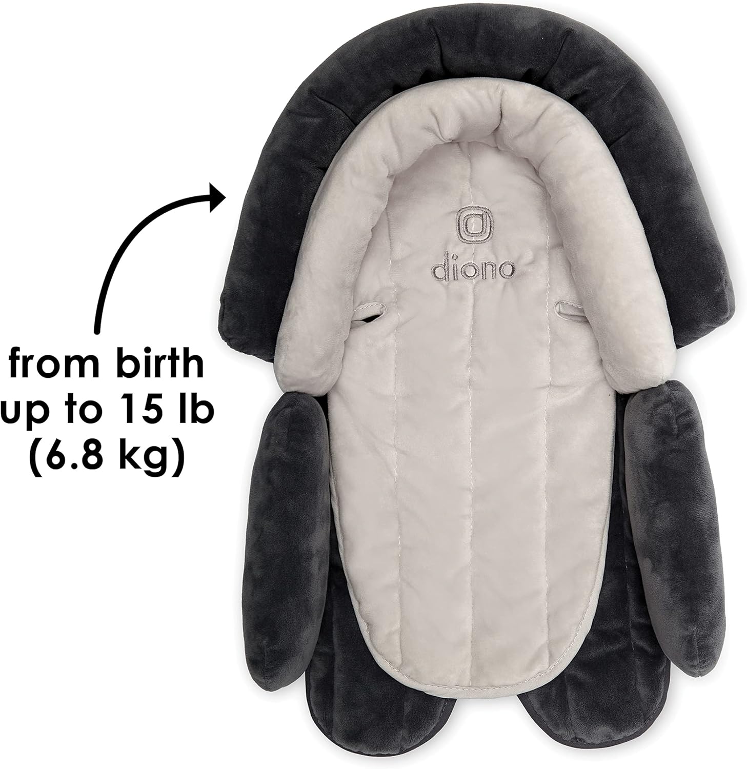 New Diono Cuddle Soft® 2 - in - 1 Head Support with Chest Pads (Gray/Arctic) - Kidsy
