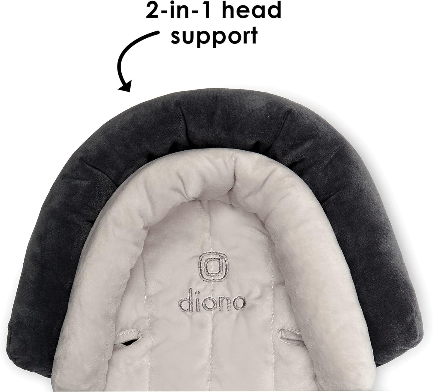New Diono Cuddle Soft® 2 - in - 1 Head Support with Chest Pads (Gray/Arctic) - Kidsy