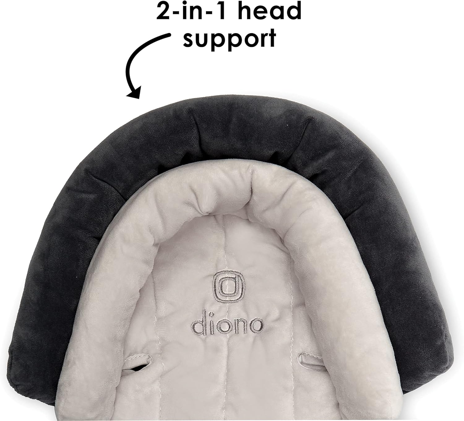 New Diono Cuddle Soft® 2 - in - 1 Head Support with Chest Pads (Gray/Arctic) - Kidsy