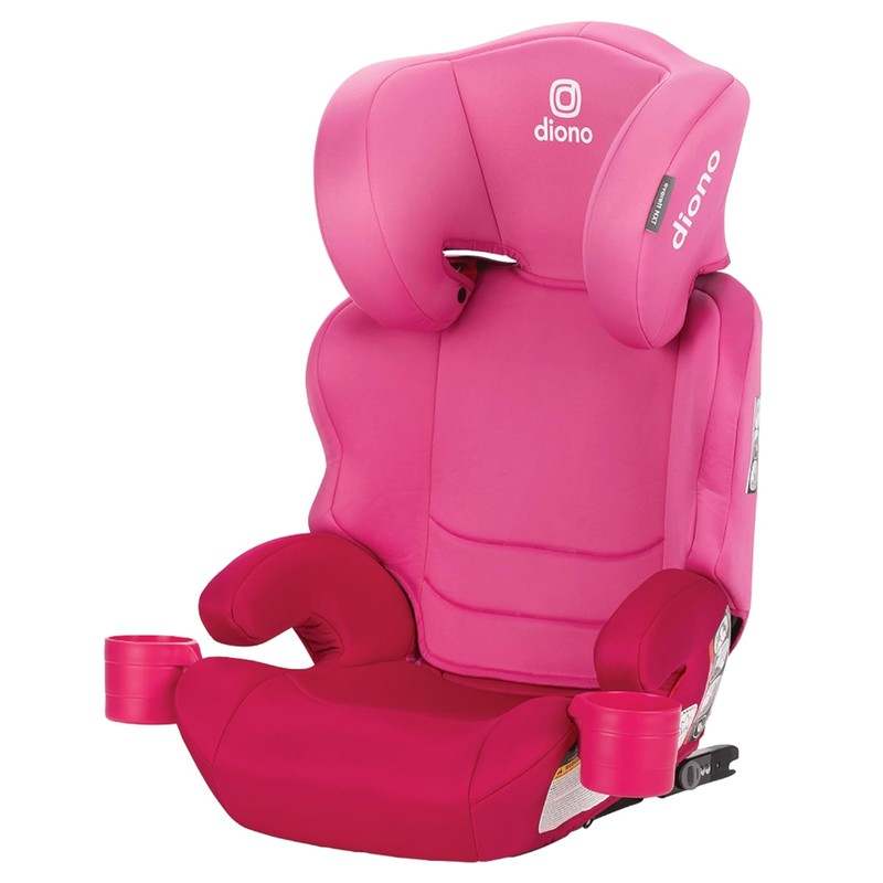 New Diono Everett NXT High Back Booster Car Seat with Rigid Latch (Pink Cotton Candy) - Kidsy