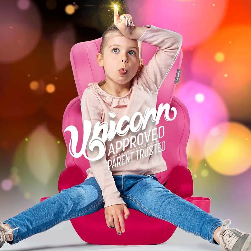 New Diono Everett NXT High Back Booster Car Seat with Rigid Latch (Pink Cotton Candy) - Kidsy