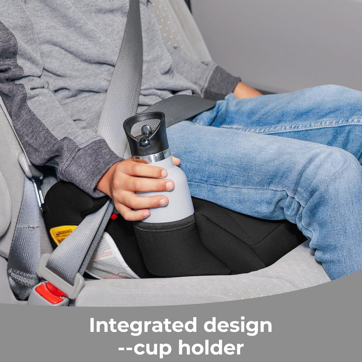 New Diono Solana Lightweight Backless Booster Car Seat, No LATCH (Black) - Kidsy