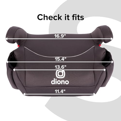 New Diono Solana, No Latch, Single Backless Booster Car Seat (Black) - Kidsy