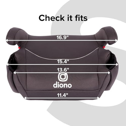 New Diono Solana, No Latch, Single Backless Booster Car Seat (Black) - Kidsy