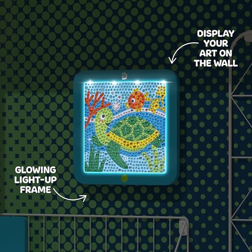 New Discovery Dazzle Art Light - Up Diamond Painting Kit (Sea Turtle) - Kidsy