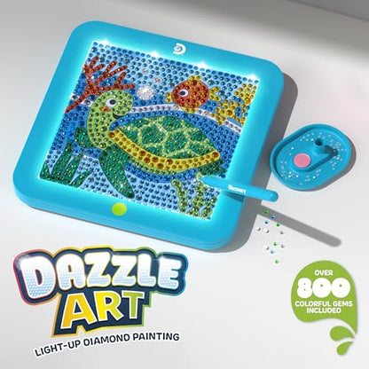 New Discovery Dazzle Art Light - Up Diamond Painting Kit (Sea Turtle) - Kidsy