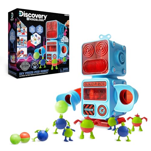New Discovery DIY Prize - Pod Robot Kit, 52 - Piece STEM Building Set (Age 8+) - Kidsy