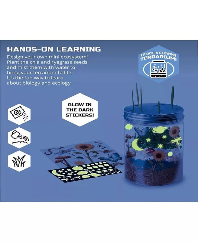 New Discovery Kids DIY Terrarium Grow Kit, Mini Garden Set - Kidsy