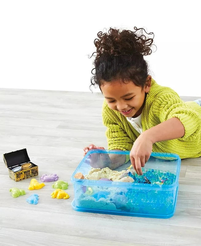 New Discovery Kids Ocean Treasures Sensory Play Set - 38 Pieces (Blue) - Kidsy