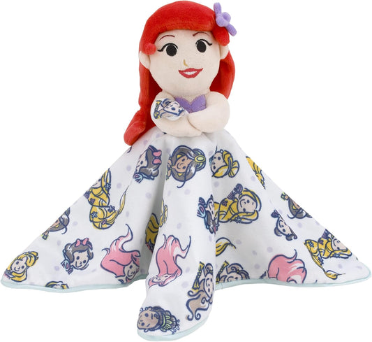 New Disney Ariel and Princess White and Aqua Lovey Security Blanket - Kidsy