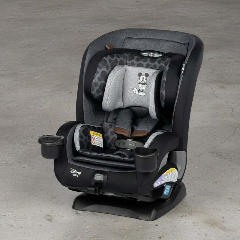New Disney Baby EverSlim 4 - in - 1 Convertible Car Seat (Vintage Mickey Mouse) - Kidsy