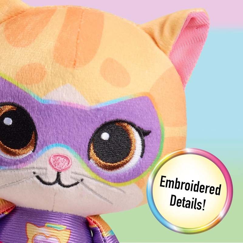 New Disney Junior SuperKitties Su - Purr Charged 7 - inch Small Sparks Plush Stuffed Animal - Kidsy