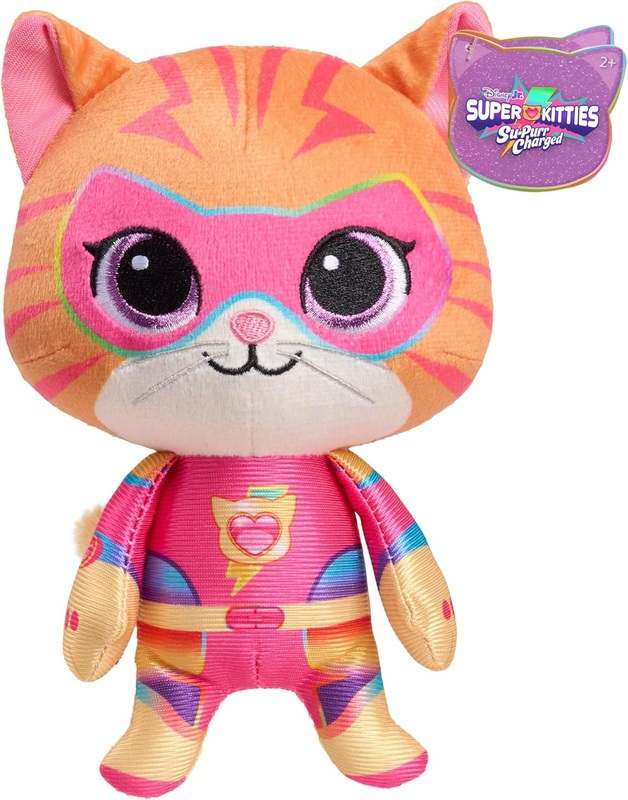 New Disney Junior SuperKitties Su-Purr Charged 7" Small Ginny Plush Stuffed Animal