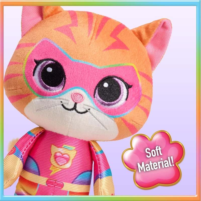 New Disney Junior SuperKitties Su - Purr Charged 7" Small Ginny Plush Stuffed Animal - Kidsy