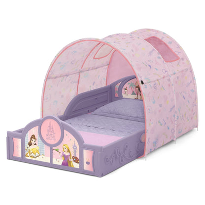New Disney Princess Sleep and Play Toddler Bed with Tent (Purple/Pink) - Kidsy