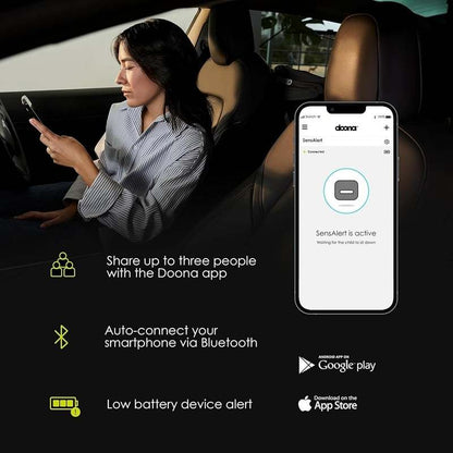 New Doona SensAlert - Child Car Seat Alert - Compatible with Doona Car Seat & Stroller - Kidsy