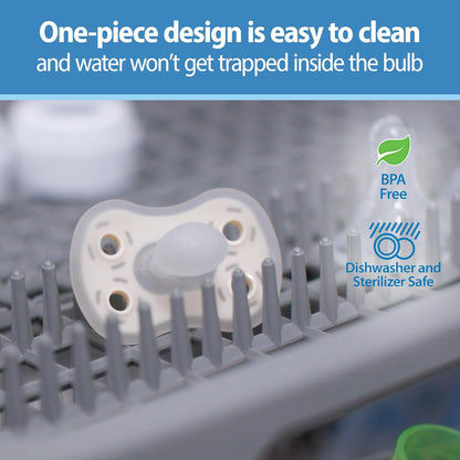 New Dr. Brown's Advantage One - Piece Silicone Baby Pacifier, 0 - 6m, BPA - Free, 3 - Pack (Ecru/Light Pink/Pink) - Kidsy