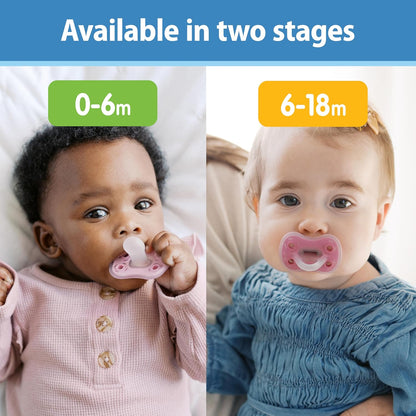 New Dr. Brown's Advantage One - Piece Silicone Baby Pacifier, 0 - 6m, BPA - Free, 3 - Pack (Ecru/Light Pink/Pink) - Kidsy