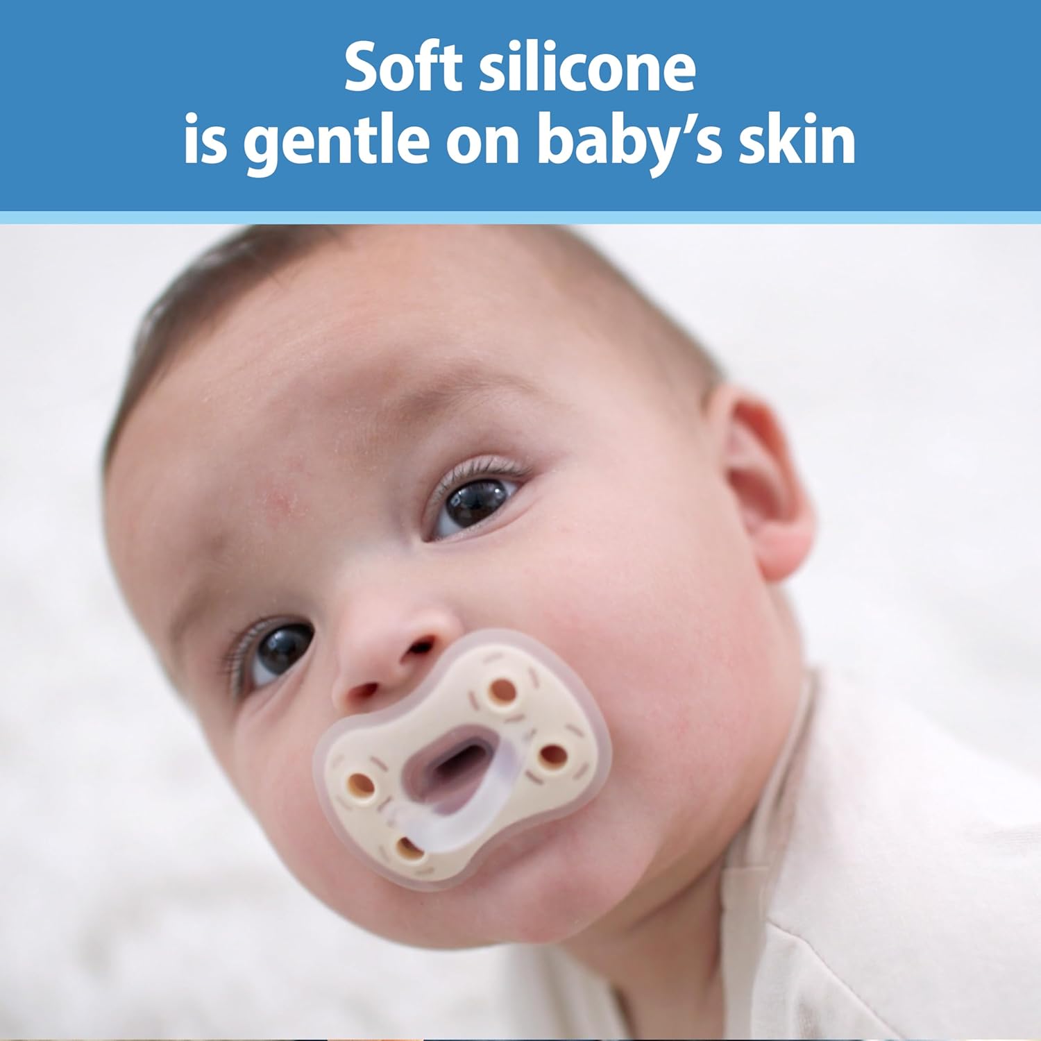 New Dr. Brown's Advantage One - Piece Silicone Baby Pacifier, 0 - 6m, BPA - Free, 3 - Pack (Ecru/Light Pink/Pink) - Kidsy