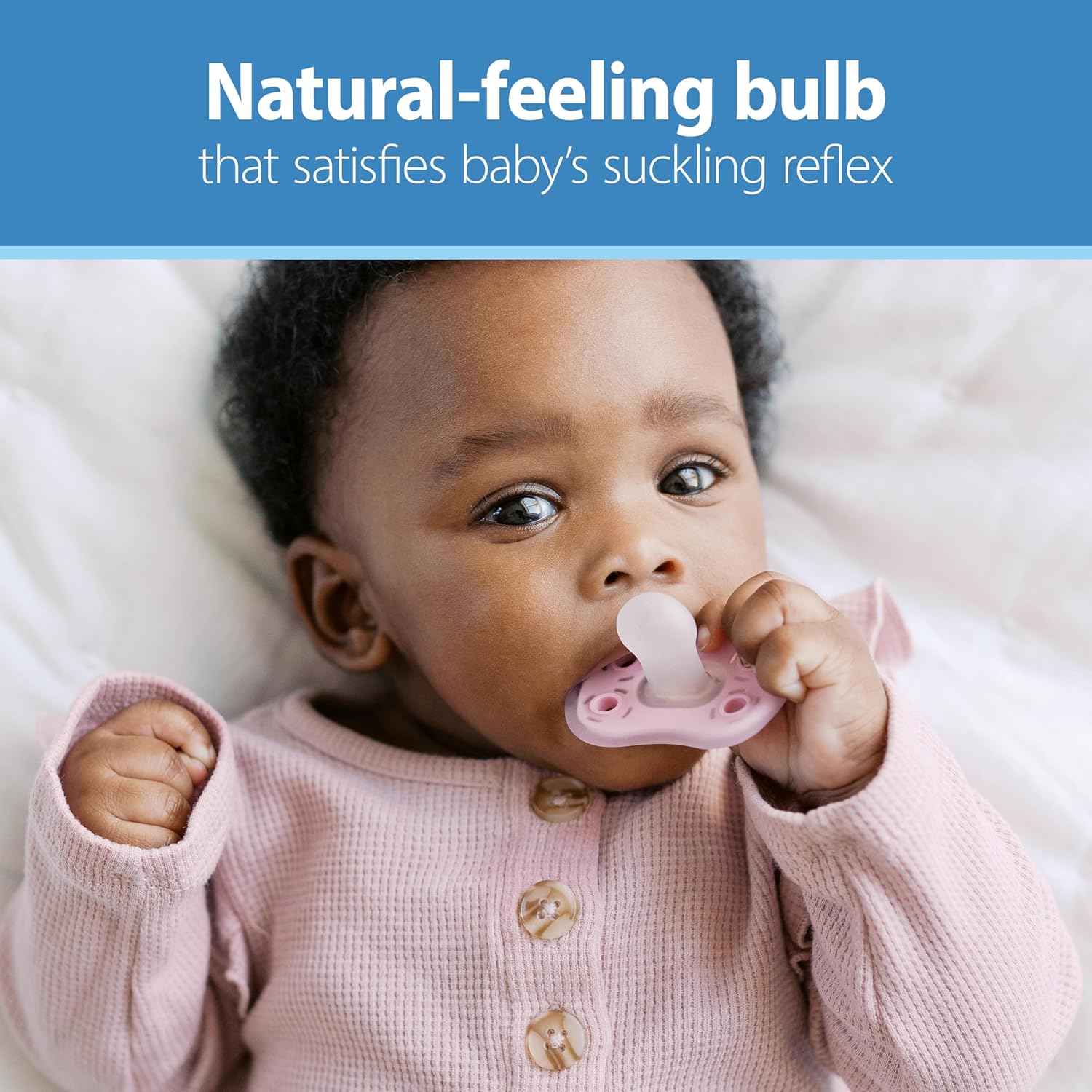 New Dr. Brown's Advantage One - Piece Silicone Baby Pacifier, 0 - 6m, BPA - Free, 3 - Pack (Ecru/Light Pink/Pink) - Kidsy