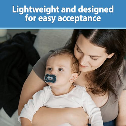 New Dr. Brown's Advantage One - Piece Silicone Baby Pacifier 3 Pack - Kidsy