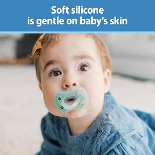 New Dr. Brown's Advantage One - Piece Silicone Baby Pacifier 3 Pack - Kidsy