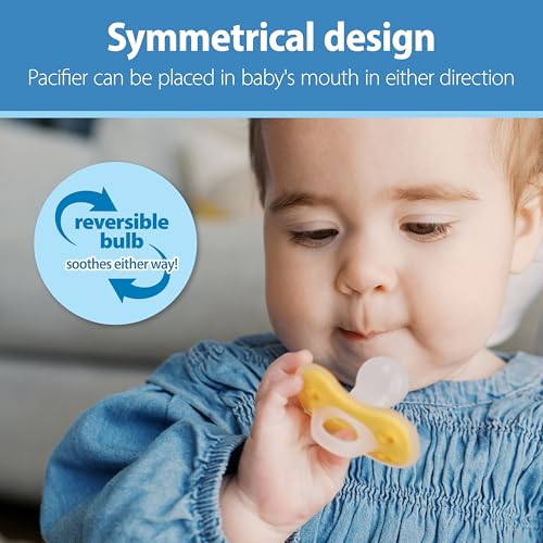 New Dr. Brown's Advantage One - Piece Silicone Baby Pacifier 3 Pack - Kidsy