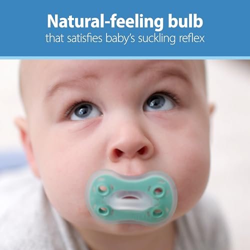 New Dr. Brown's Advantage One - Piece Silicone Baby Pacifier 3 Pack - Kidsy