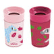 New Dr. Brown's Milestones Cheers 360 Cup Spoutless Transition Cup, Pink Leopard – Red Lemur, 10 oz/300 mL, 2 count (1 pack) - Kidsy