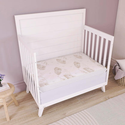 New Dream On Me 2-in-1 Dual-Sided Mini Crib Mattress with Waterproof Cover (White) - Kidsy