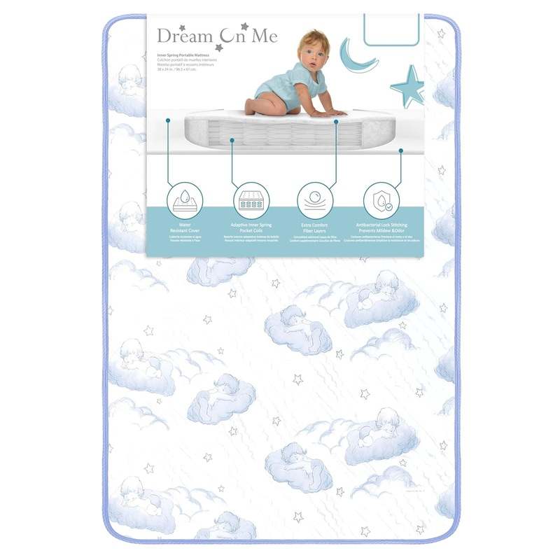 New Dream On Me 2 - in - 1 Pocket Coil Crib Mattress (White) - Kidsy